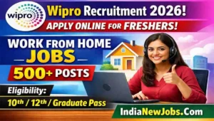 Wipro Recruitment 2026 – Apply Online for Freshers Work From Home Jobs