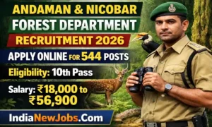 Andaman Nicobar Forest Department Recruitment 2026
