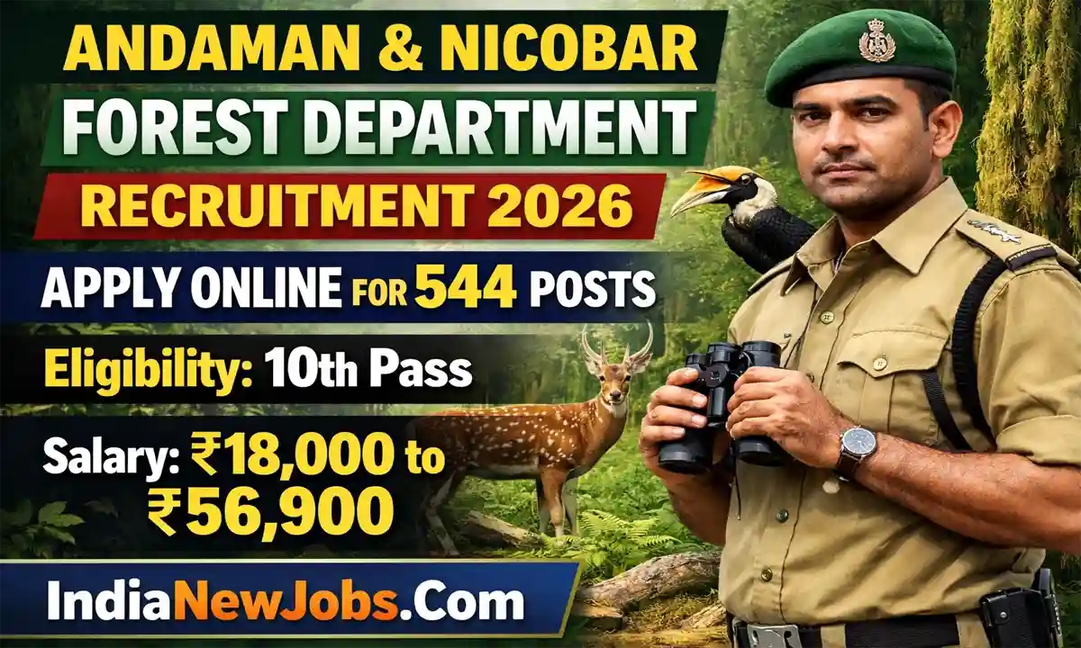 Andaman Nicobar Forest Department Recruitment 2026