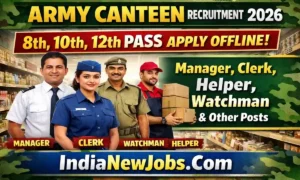 Army Canteen Nawanshahr Recruitment 2026