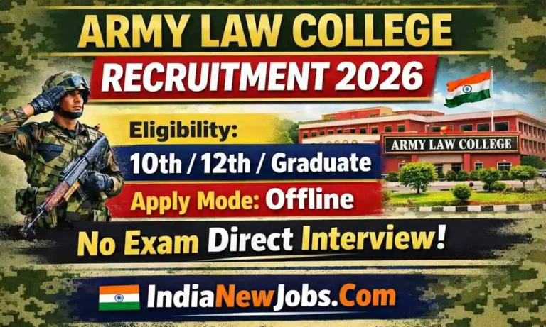 Army Law College Pune Recruitment 2026