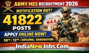 Army MES Recruitment 2026 notification