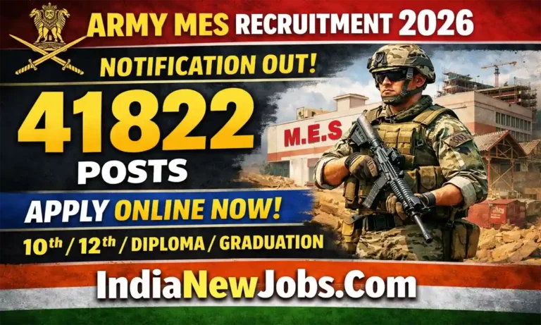 Army MES Recruitment 2026 notification