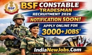BSF Constable Tradesman Recruitment 2026 Notification