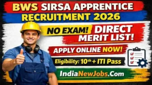 BWS Sirsa Apprentice Recruitment 2026