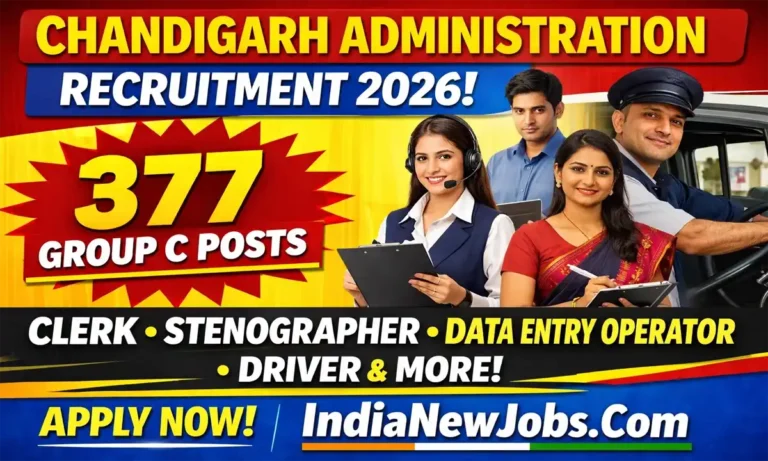 Chandigarh Administration Recruitment 2026