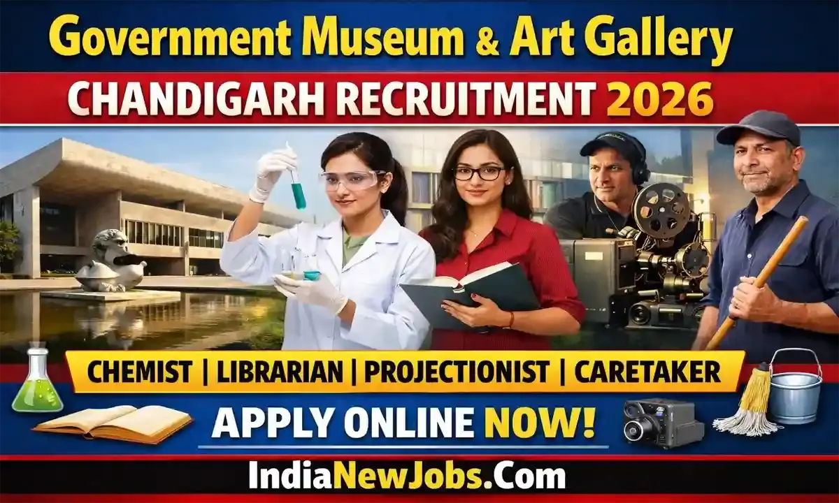 Government Museum Chandigarh Recruitment 2026