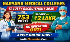 Haryana Medical Colleges Faculty Recruitment 2026