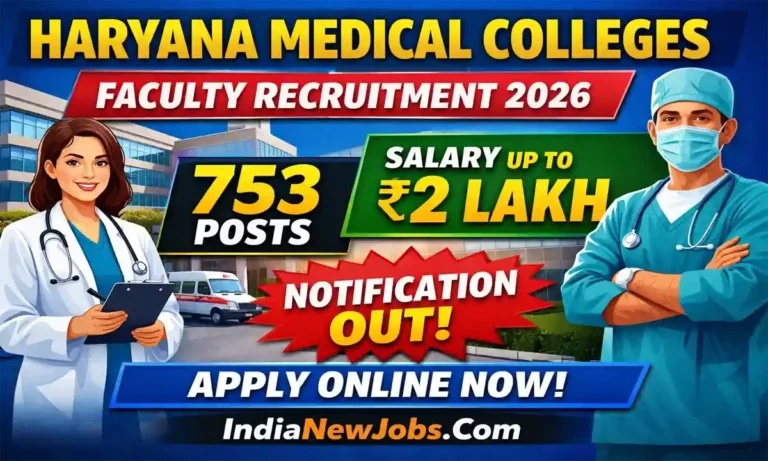 Haryana Medical Colleges Faculty Recruitment 2026