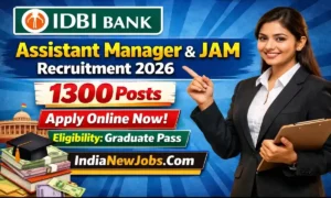 IDBI JAM Recruitment 2026