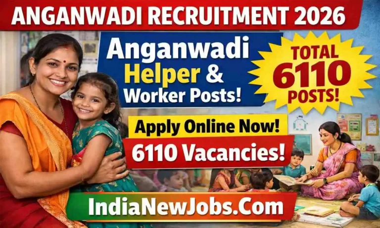 Punjab Anganwadi Vacancy 2026 Notification And Apply Online For 6110 Posts