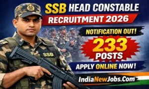 SSB Head Constable Recruitment 2026
