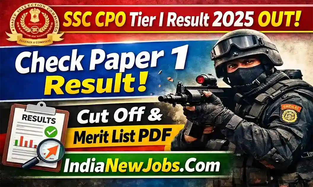 SSC CPO Tier I Result 2025