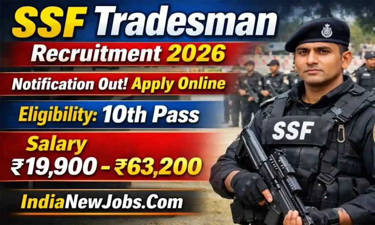 SSF Tradesman Recruitment 2026