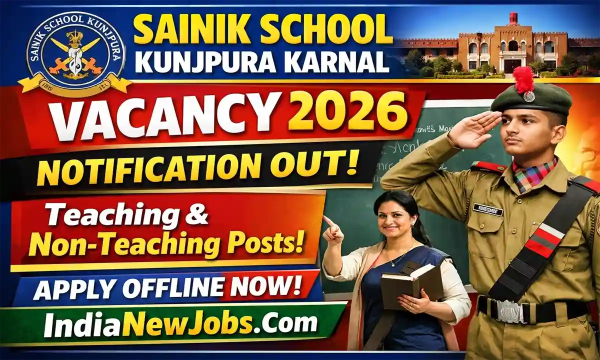 Sainik School Kunjpura Recruitment 2026