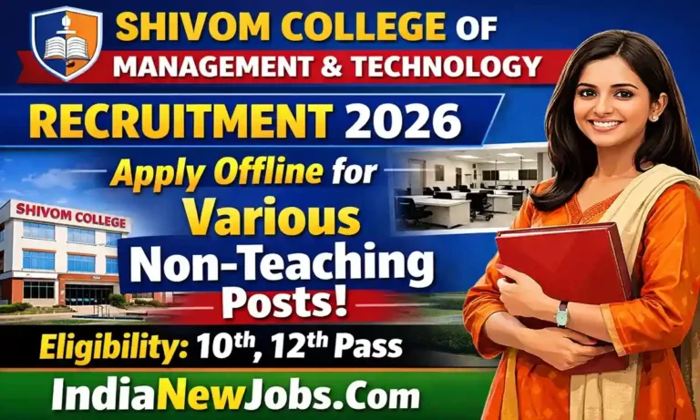 Shivom College of Management & Technology Recruitment 2026