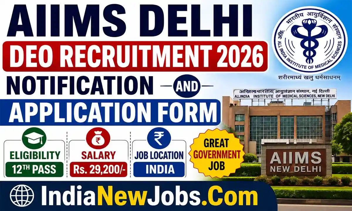 AIIMS Delhi DEO Recruitment 2026