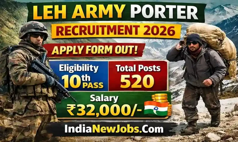 Army Leh Porter Recruitment 2026