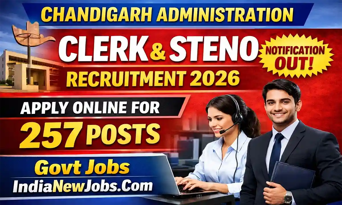 Chandigarh Administration Clerk Steno Recruitment 2026