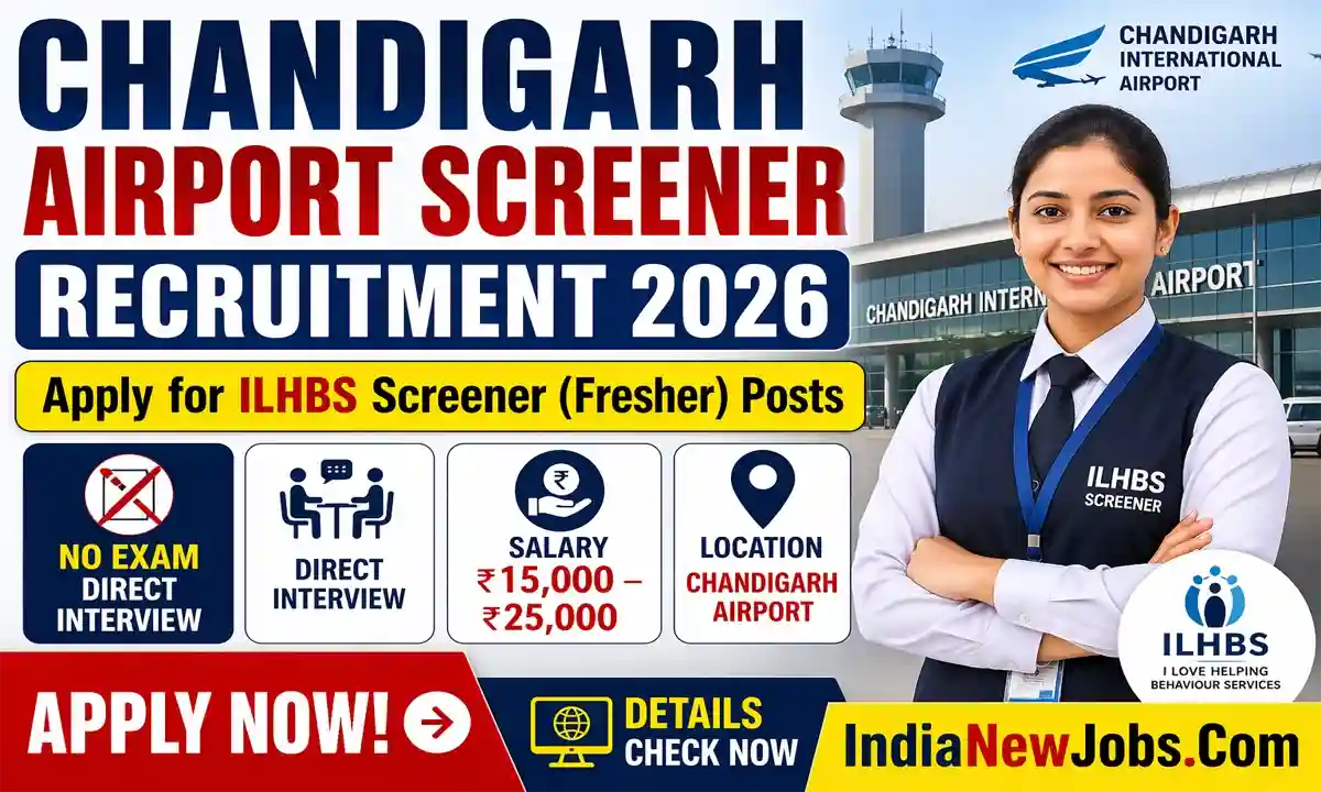 Chandigarh Airport Screener Recruitment 2026