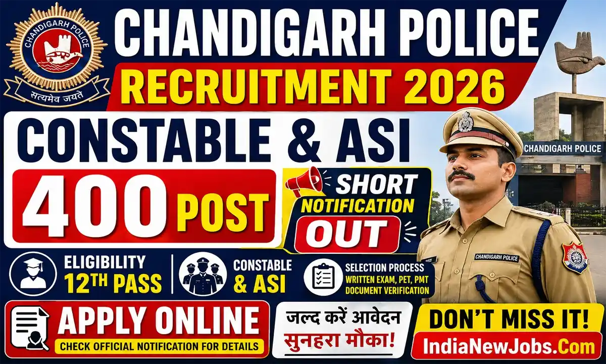Chandigarh Police Recruitment 2026