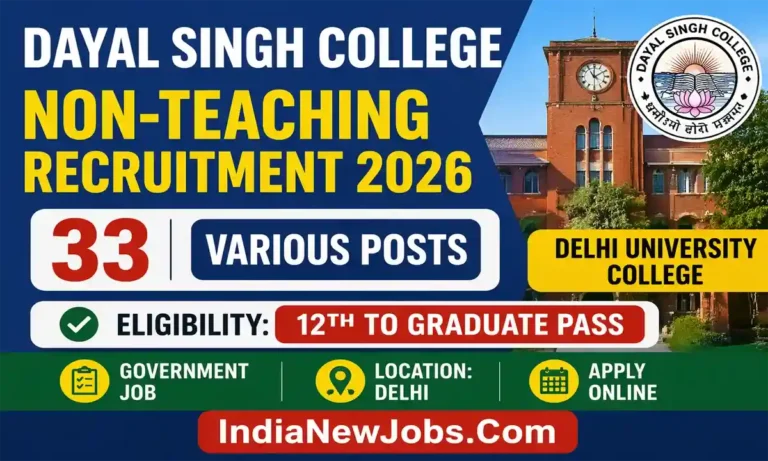 Dayal Singh College Non-Teaching Recruitment 2026