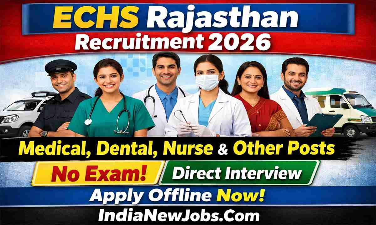 ECHS Rajasthan Recruitment 2026