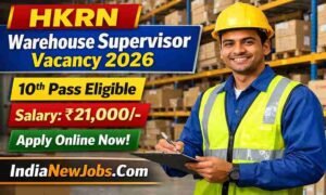 HKRN Warehouse Supervisor Vacancy 2026 Apply Online Form