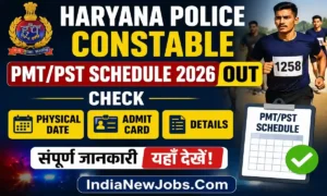 Haryana Police Constable PMTPST Schedule 2026