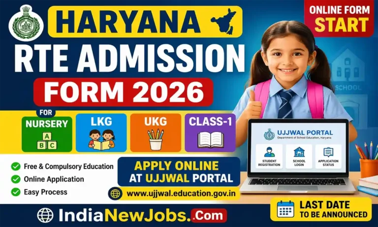 Haryana RTE Admission Form 2026-27