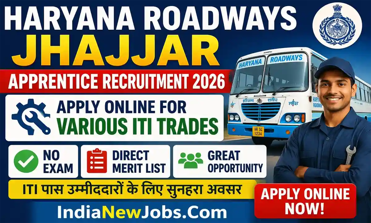 Haryana Roadways Jhajjar Apprentice Recruitment 2026