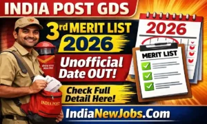 India Post GDS 3rd Merit List 2026 Date