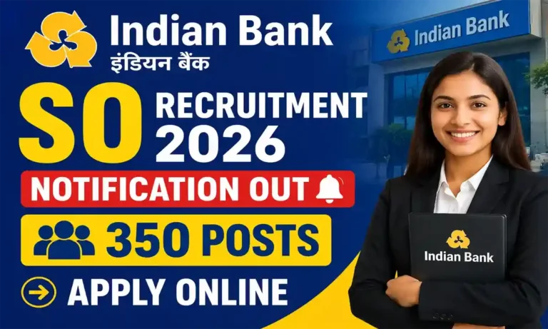 Indian Bank SO Recruitment 2026