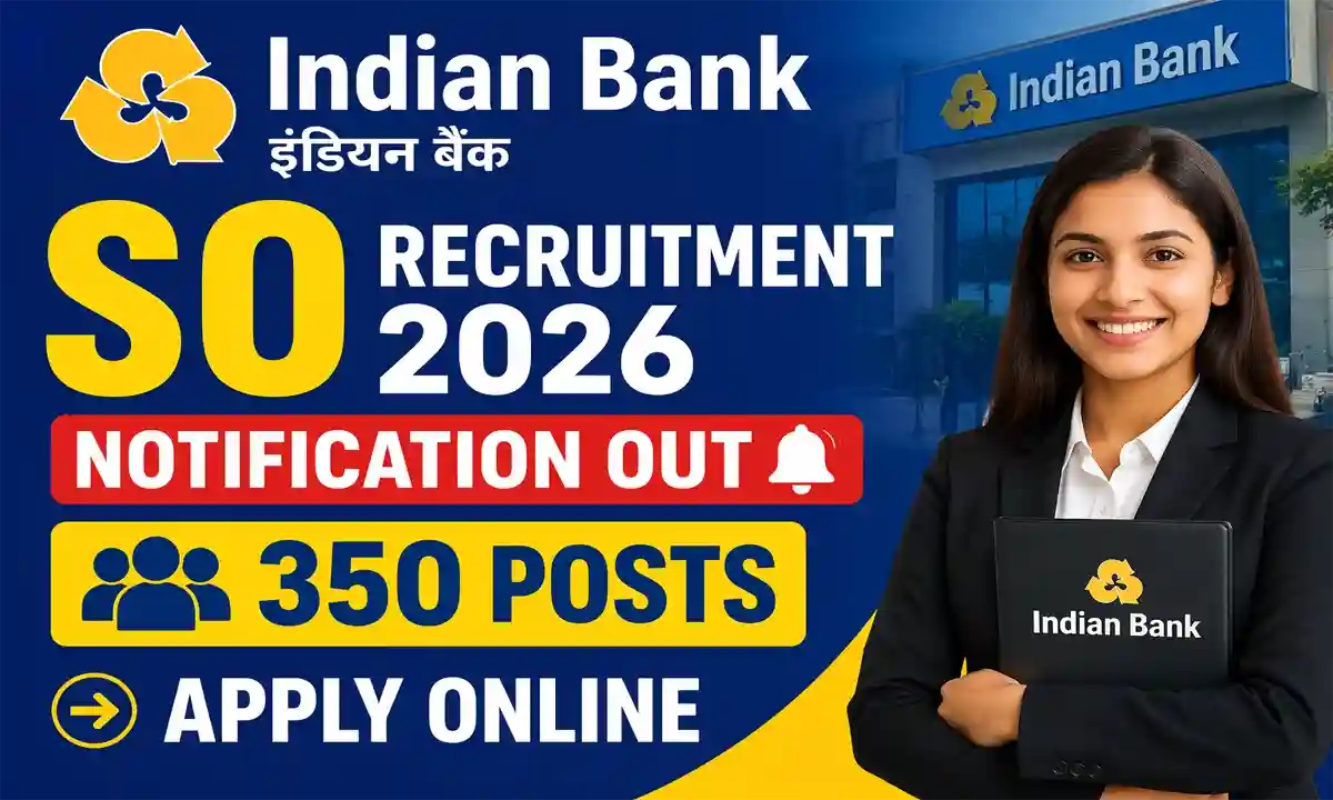 Indian Bank SO Recruitment 2026
