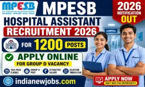 MP Hospital Assistant Recruitment 2026