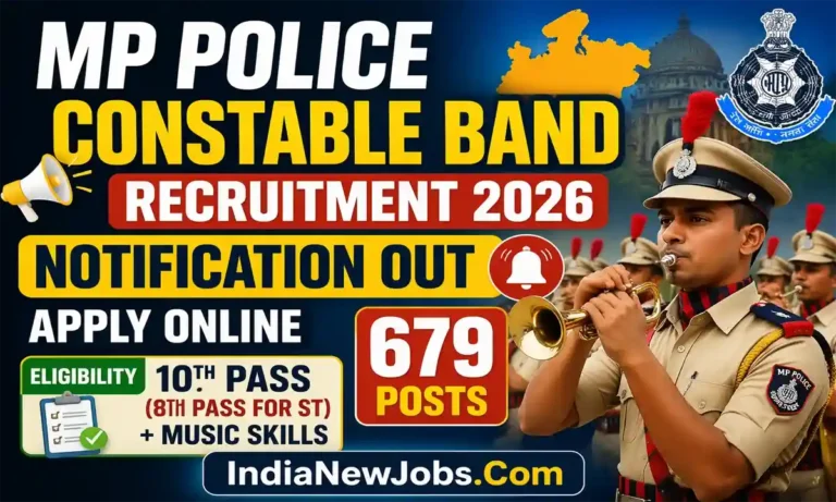 MP Police Constable Band Vacancy 2026