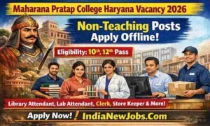 Maharana Pratap College Mohindergarh Vacancy 2026 Non-Teaching Posts Apply Offline Form