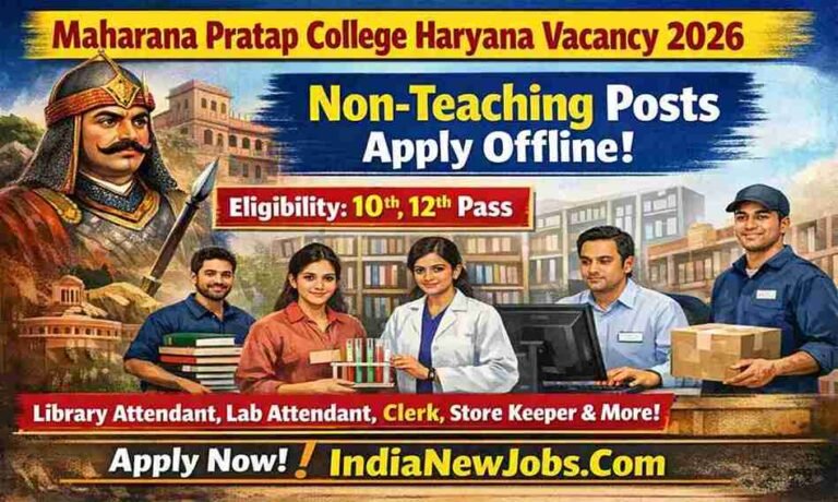 Maharana Pratap College Mohindergarh Vacancy 2026 Non-Teaching Posts Apply Offline Form