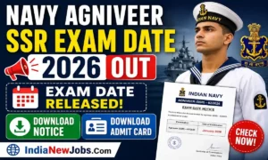 Navy Agniveer SSR Exam Date 2026