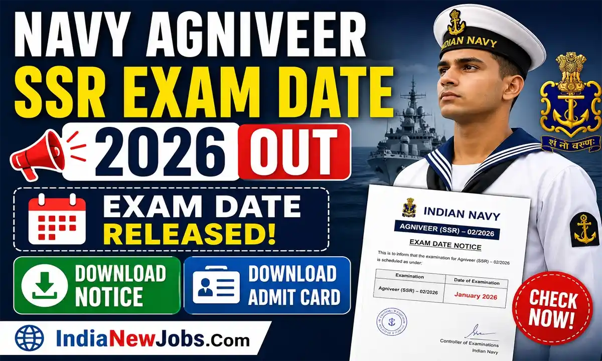 Navy Agniveer SSR Exam Date 2026