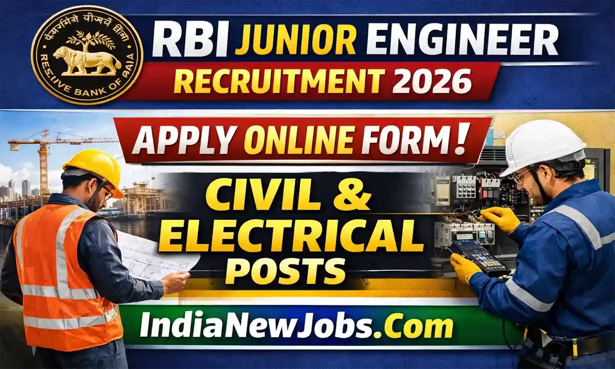 RBI JE Recruitment 2026