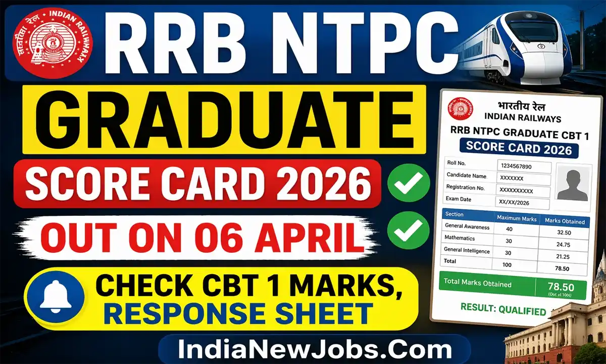 RRB NTPC Graduate Score Card 2026