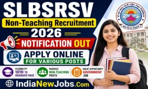 SLBSRSV Non-Teaching Recruitment 2026