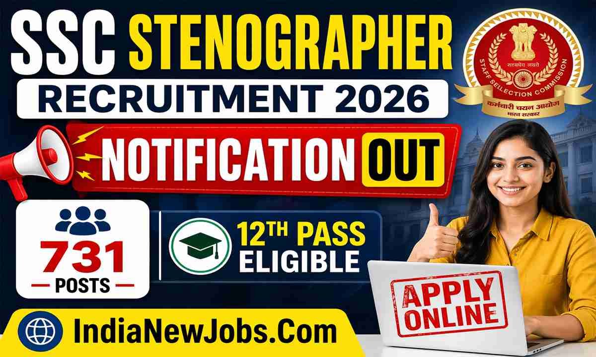 SSC Stenographer Recruitment 2026
