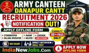 Army Canteen Danapur Cantt Recruitment 2026