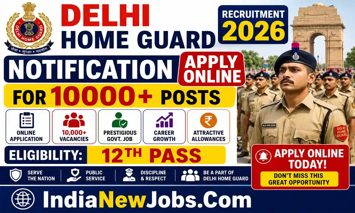Delhi Home Guard Recruitment 2026 Notification Apply Online for 10000+ Posts
