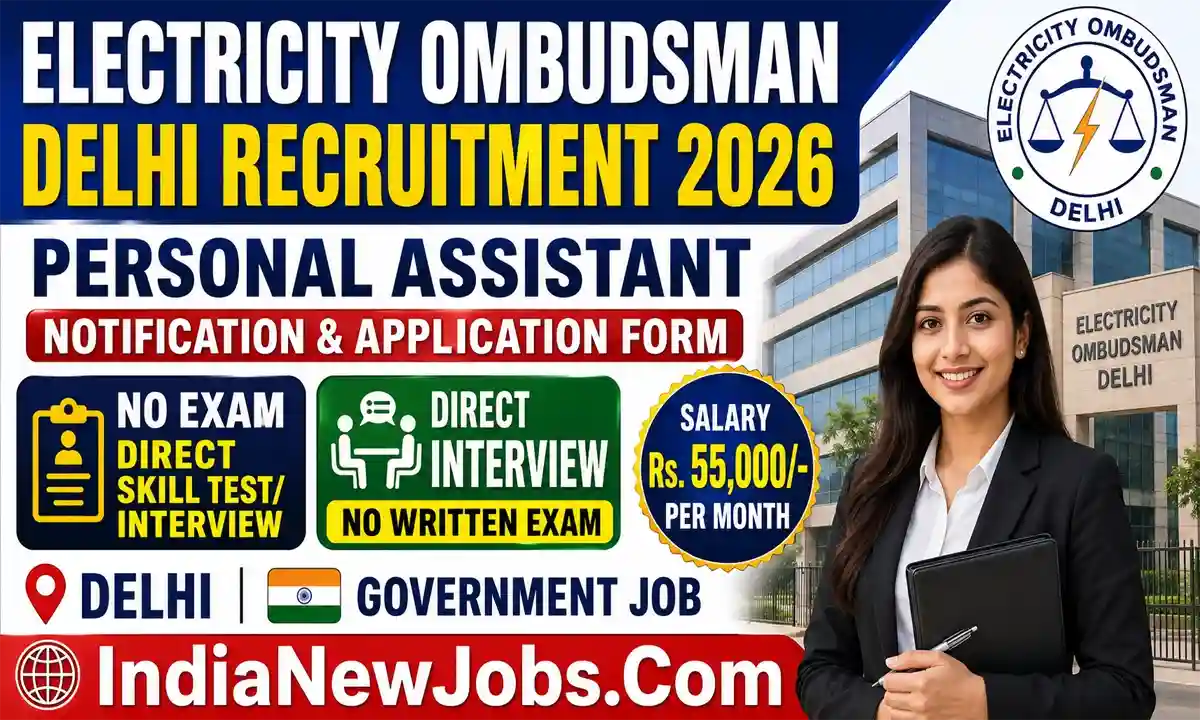 Electricity Ombudsman Delhi Recruitment 2026