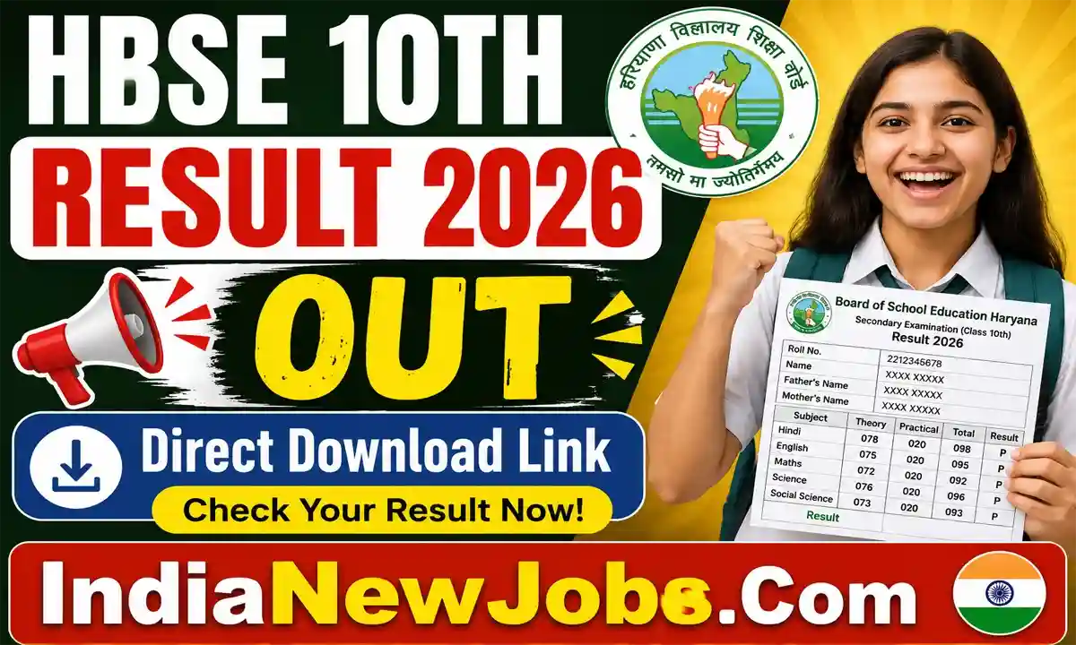 HBSE 10Th Result 2026 Date Download Link Full Detail Check