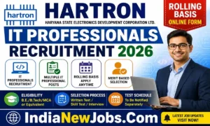 Hartron IT Professionals Recruitment 2026