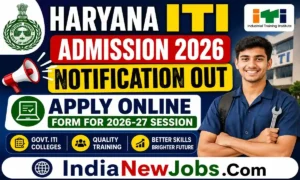 Haryana iti admission 2026